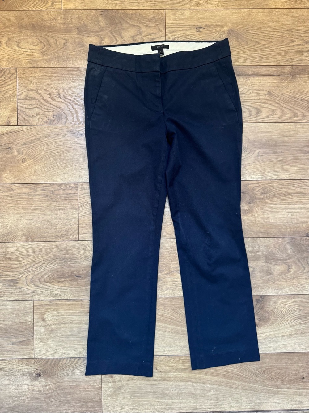 J. Crew Navy High-Waist Trousers